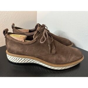 Ecco ST1 Hybrid Shoes Mens Size 46 EU Brown Leather Casual Dress 12-12.5 US